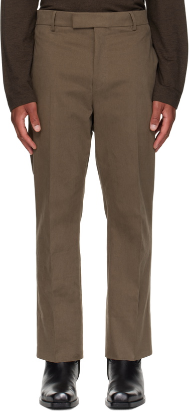 Photo: Ferragamo Taupe Tailored Trousers