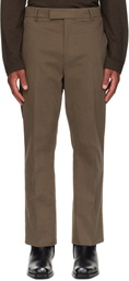 Ferragamo Taupe Tailored Trousers