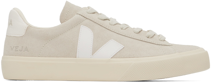 VEJA Gray & White Campo Sneakers VEJA