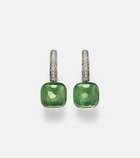 Pomellato Nudo Classic 18kt rose and white gold drop earrings with gemstones