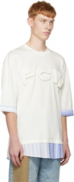 Feng Chen Wang White Appliqué T-Shirt