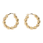 JW Anderson Gold Twisted Hoop Earrings