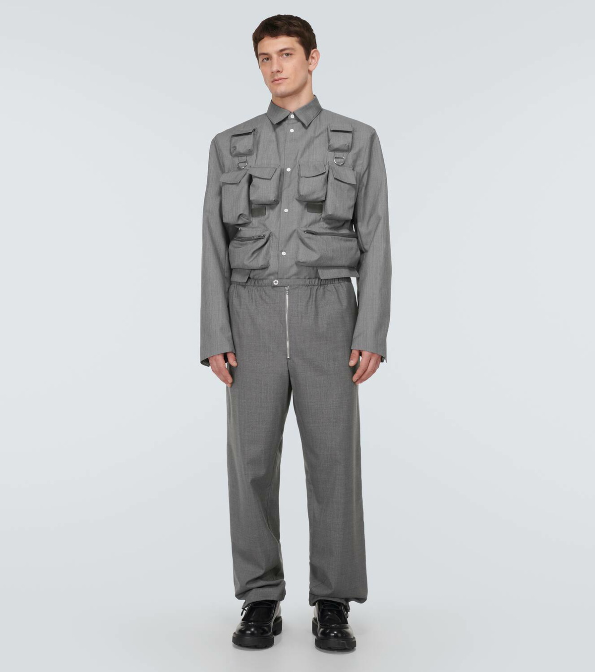 Prada Virgin wool straight pants Prada