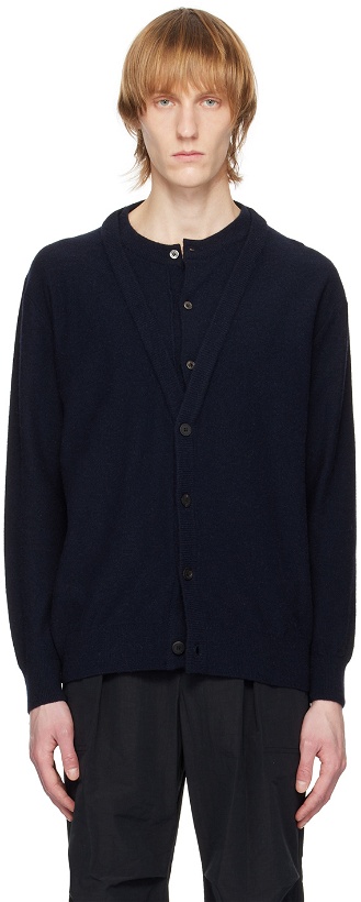 Photo: LE17SEPTEMBRE Navy Layered Cardigan