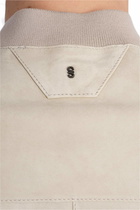 Salvatore Santoro Bomber Jacket In Beige Leather