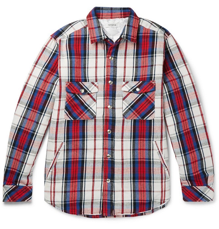 Photo: nonnative - Thinsulate Checked Cotton Overshirt - Men - Red