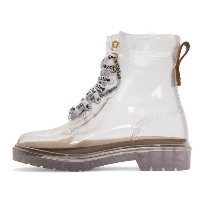 See by Chloe Transparent Florrie Boots See by Chloe