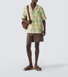 God's True Cashmere Linen shorts with sunstone