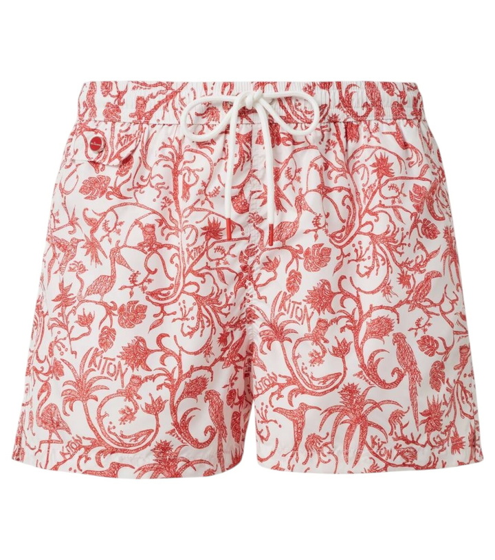 Photo: Kiton Printed swim trunks