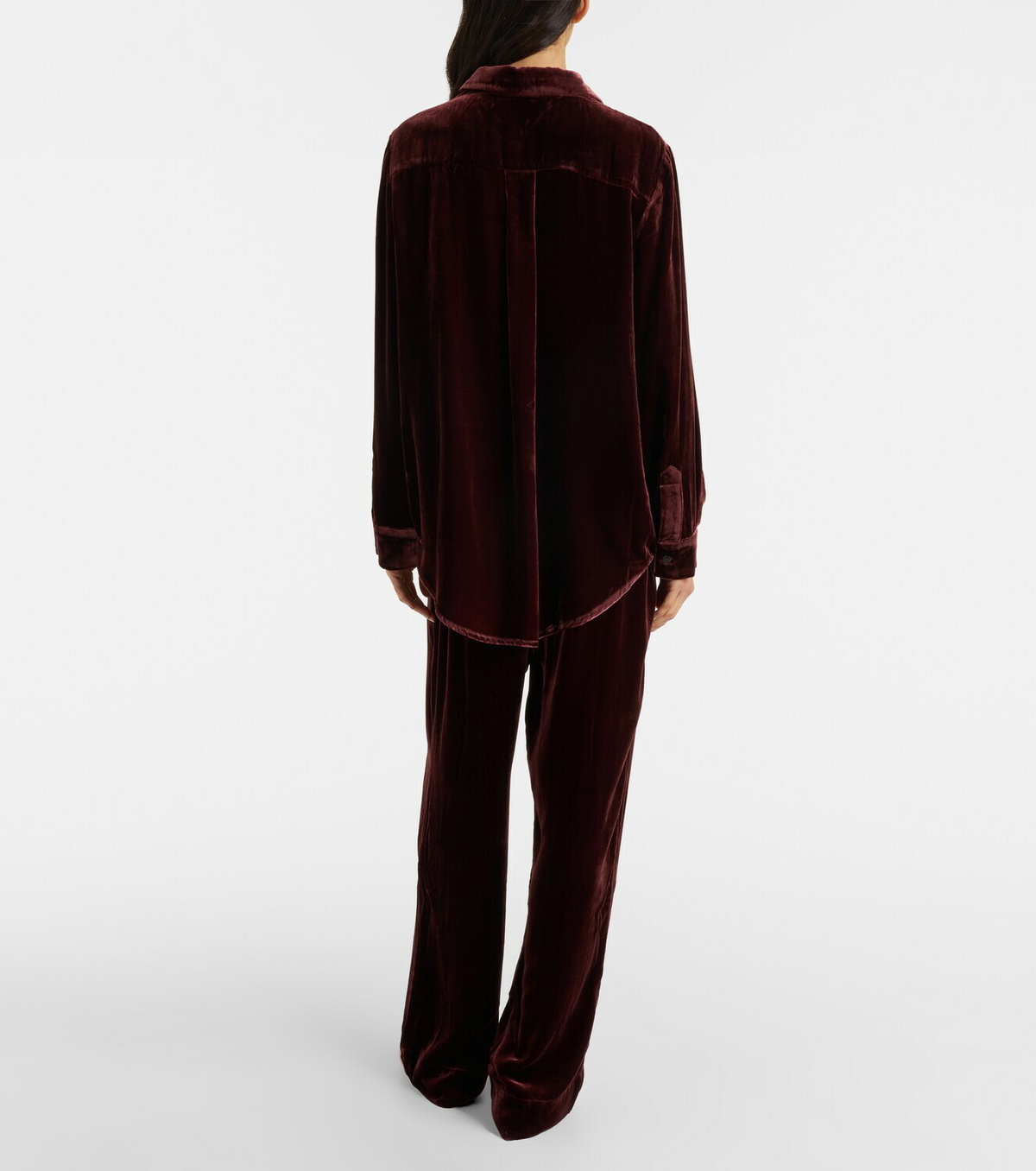 Asceno London velvet pajama pants