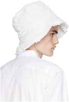 Comme des Garçons Shirt White Crochet Hat