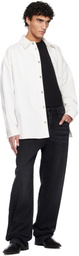 Balmain Off-White Denim Overshirt