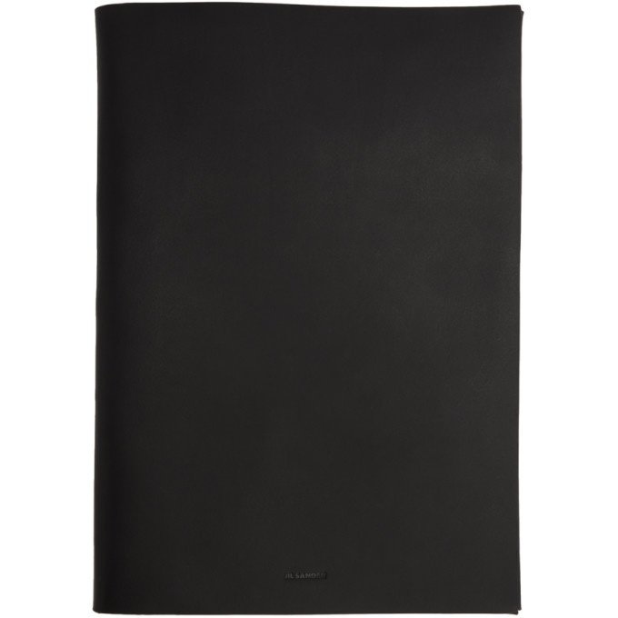 Photo: Jil Sander Black Leather A4 Folder Pouch