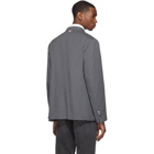 Thom Browne Grey Typewriter Cloth Unconstructed Blazer