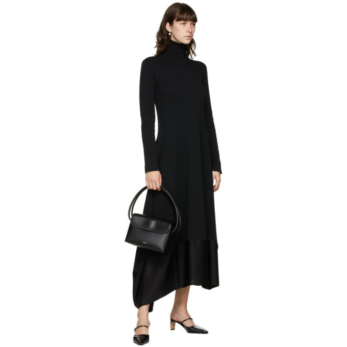 Jil Sander Black Asymmetric Hem Dress Jil Sander