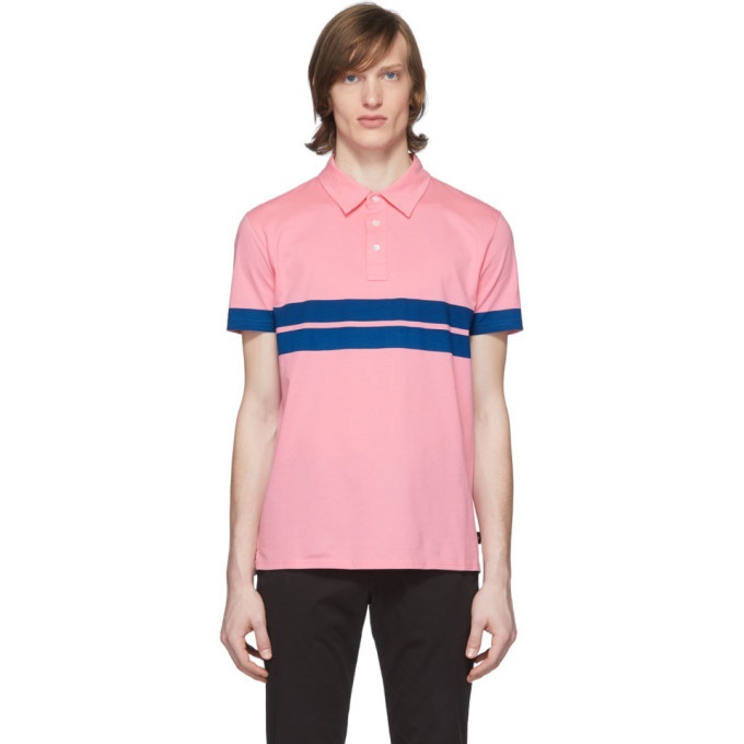 Photo: PS by Paul Smith Pink Stripe Sport Polo