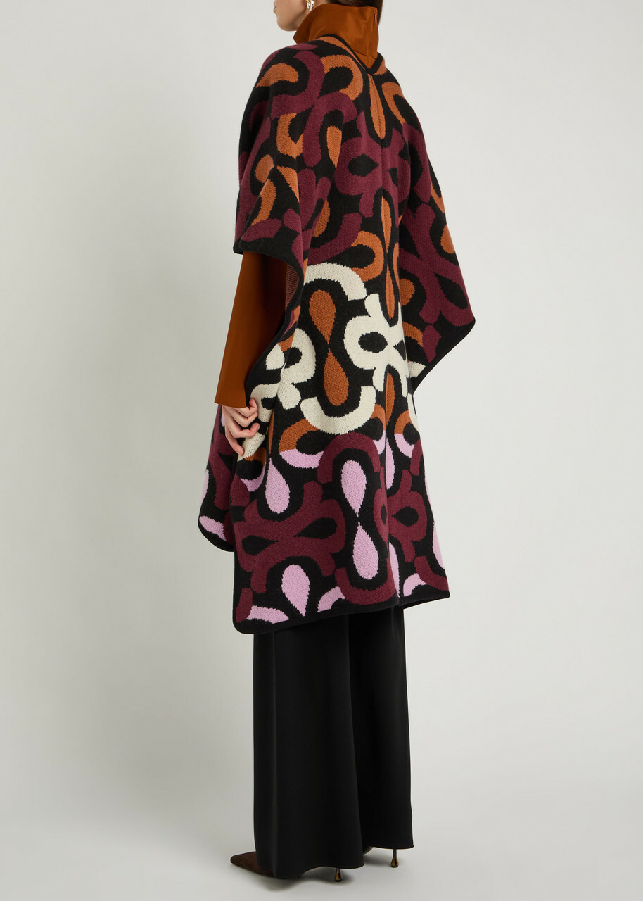 LA Double J Maiolika Patterned Wool Robe - Multicoloured - One Size