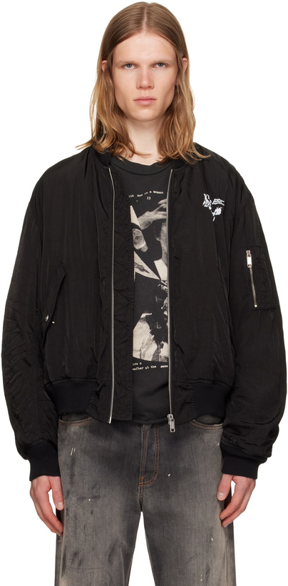 Photo: Enfants Riches Déprimés Black 'Enfants Video' Bomber Jacket