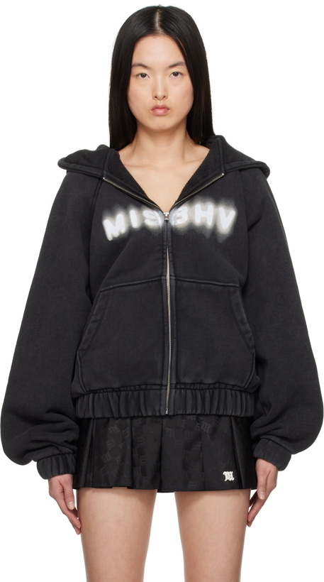 Photo: MISBHV Black Logo Community Zipped Hoodie