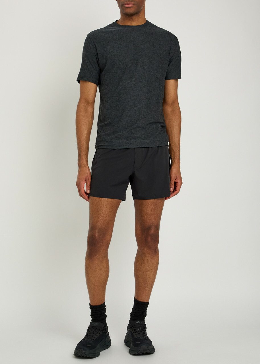 Vuori Qualify Stretch-jersey Running Shorts Black