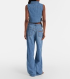 Miu Miu Chambray wide-leg pants