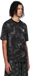 AAPE by A Bathing Ape Black Camouflage T-Shirt