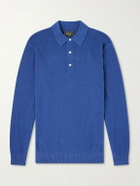 Beams Plus - Cotton-Blend Piqué Polo Shirt - Blue