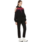 Marcelo Burlon County of Milan Black Cropped Color Wings Hoodie