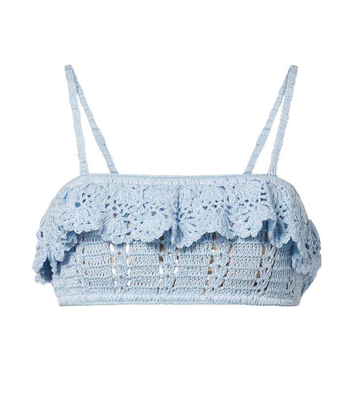 Photo: Anna Kosturova Crochet cotton bra top