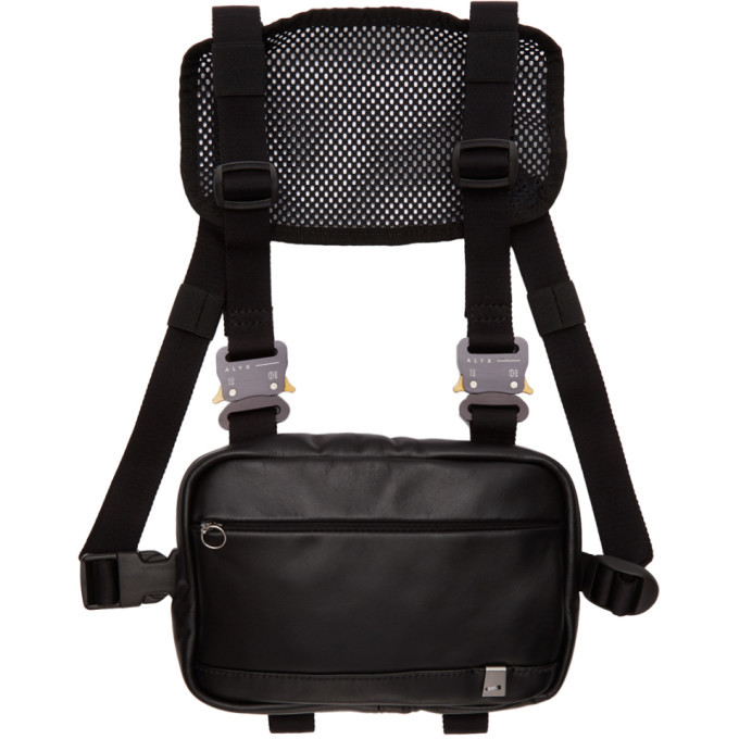 Alyx Black Mini Leather Chest Rig