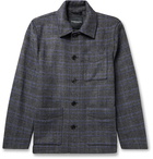 CLUB MONACO - Checked Wool-Blend Chore Jacket - Gray