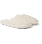 Soho Home - Harrison Cable-Knit Wool-Blend Slippers - Neutrals