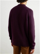 De Bonne Facture - Wool-Bouclé Sweater - Purple