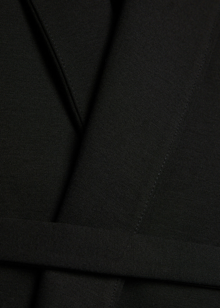Eileen Fisher Belted Jersey Vest Black