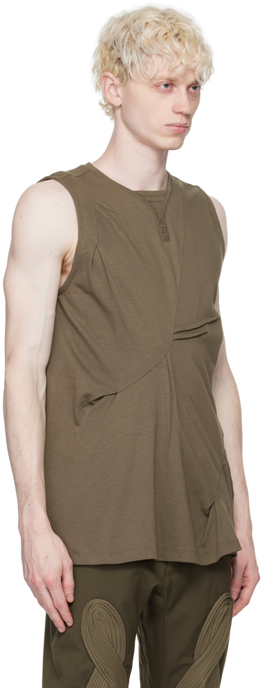 Kiko Kostadinov Taupe Deultum Tank Top