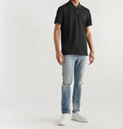 Alexander McQueen - Logo-Appliquéd Cotton-Piqué Polo Shirt - Black