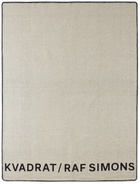 Kvadrat/Raf Simons Off-White Double-Faced Logo Throw
