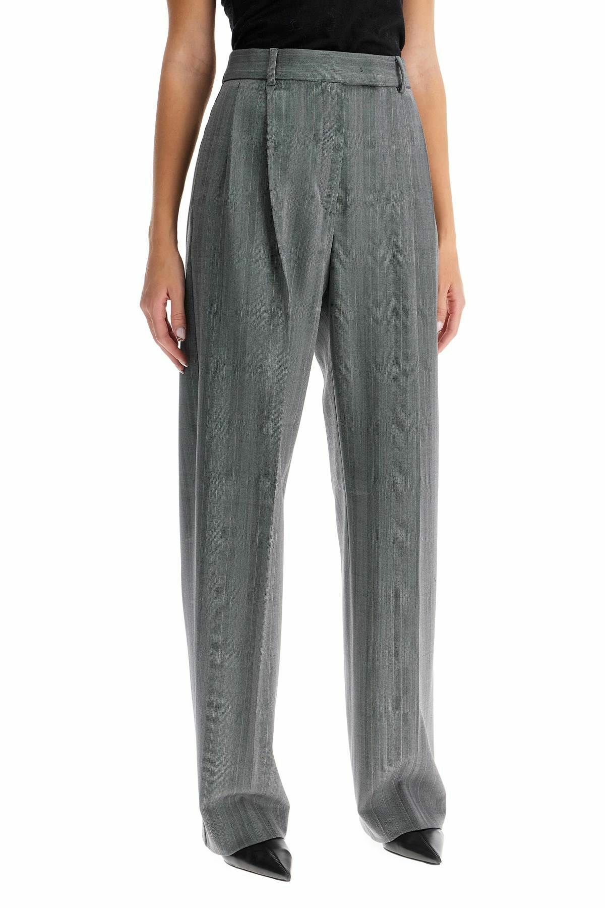 パンツ SPORTMAX Woman Pants Grey 2422136033600 002 SPORTMAX tailored gabardine twill Grey Sportmax