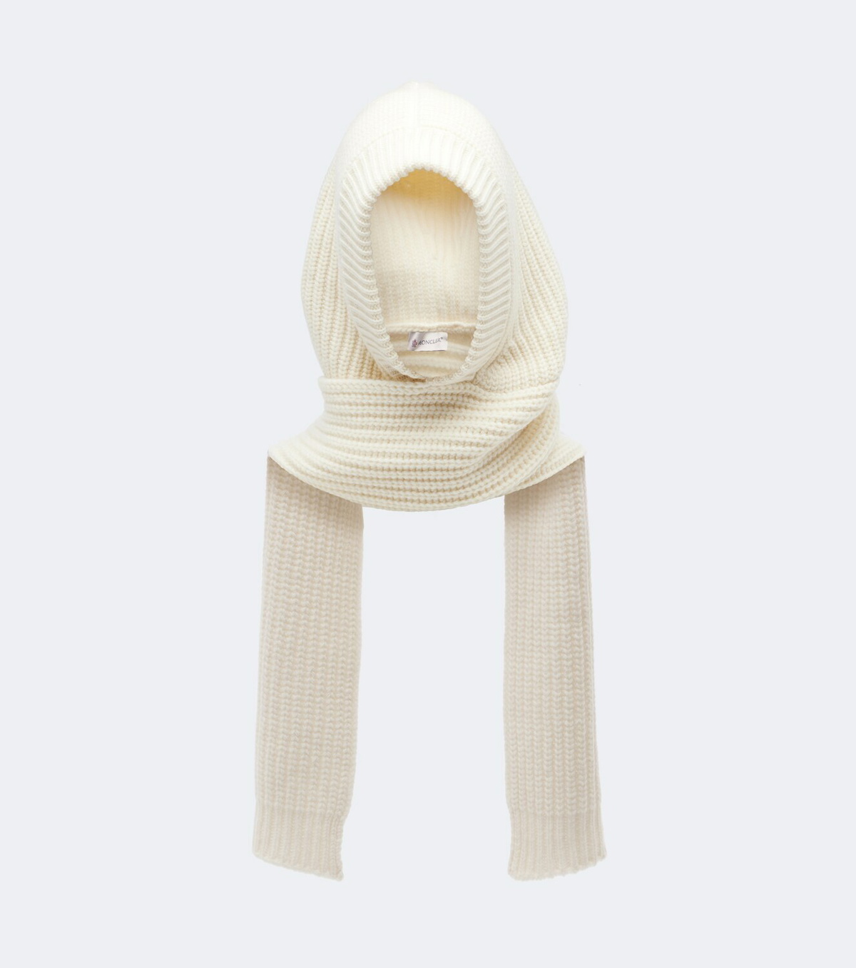 Moncler Ribbed-knit wool and cashmere hood