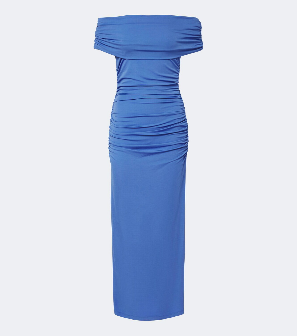 Carolina Herrera Ruched off-shoulder jersey midi dress