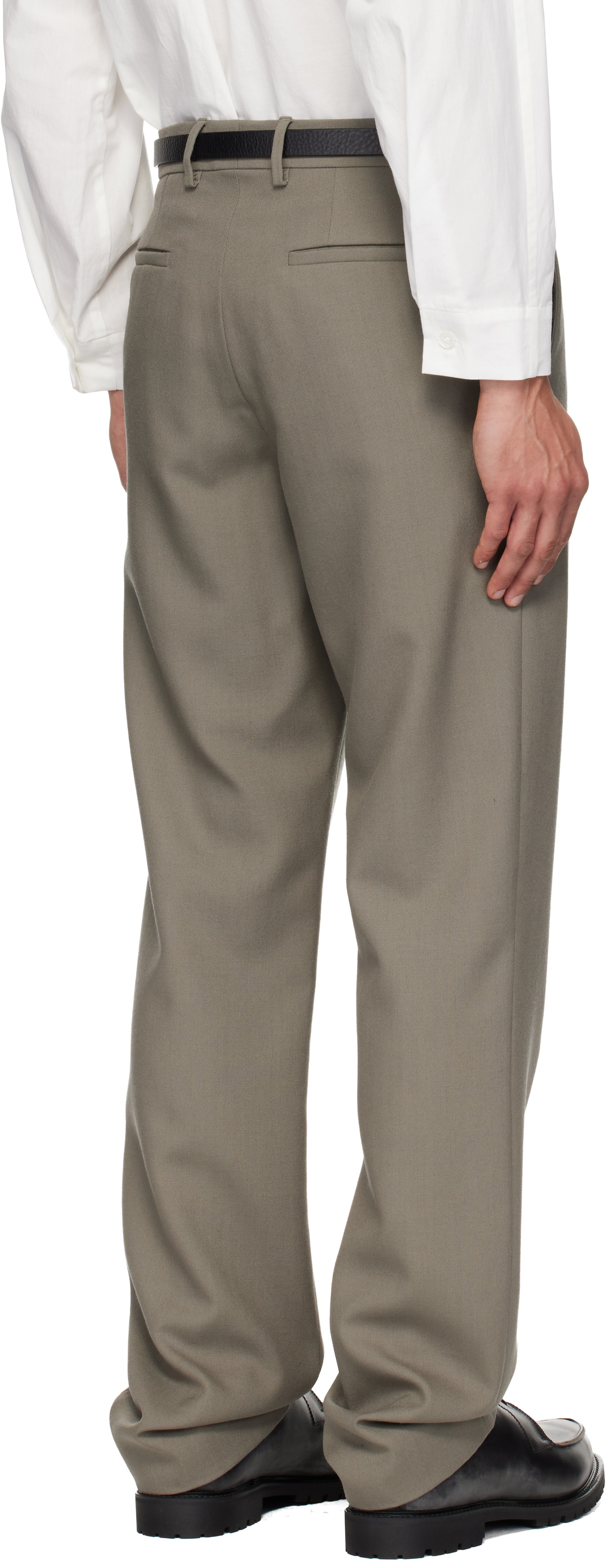 Rier Gray Fitted Trousers