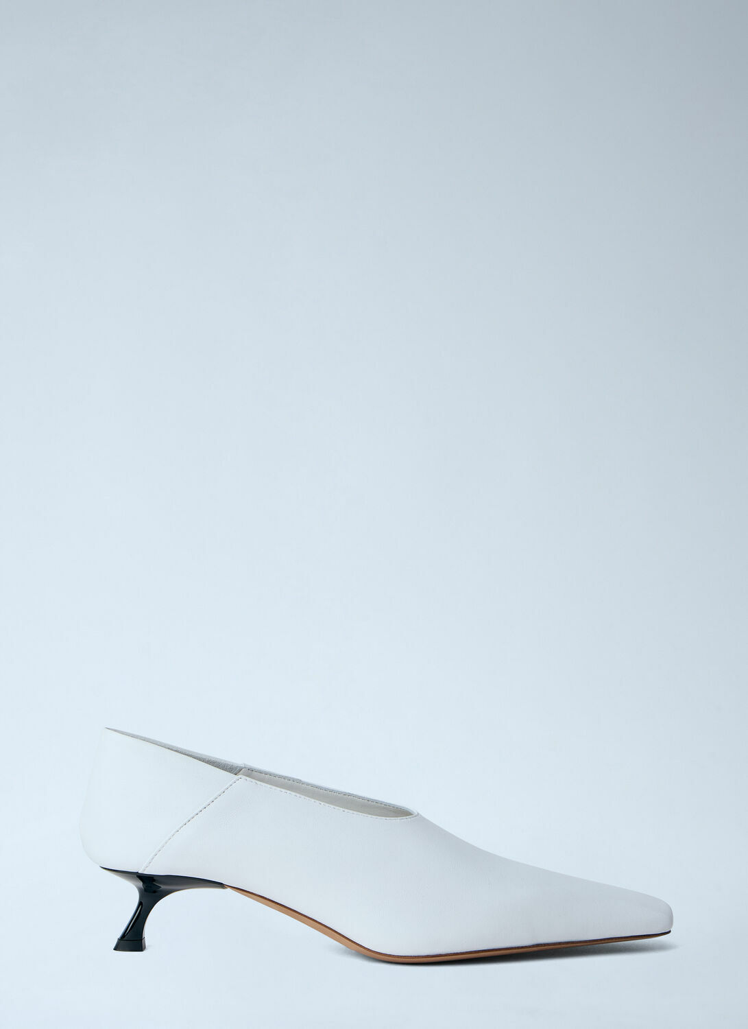 Sportmax Leather Kitten Heel Pumps