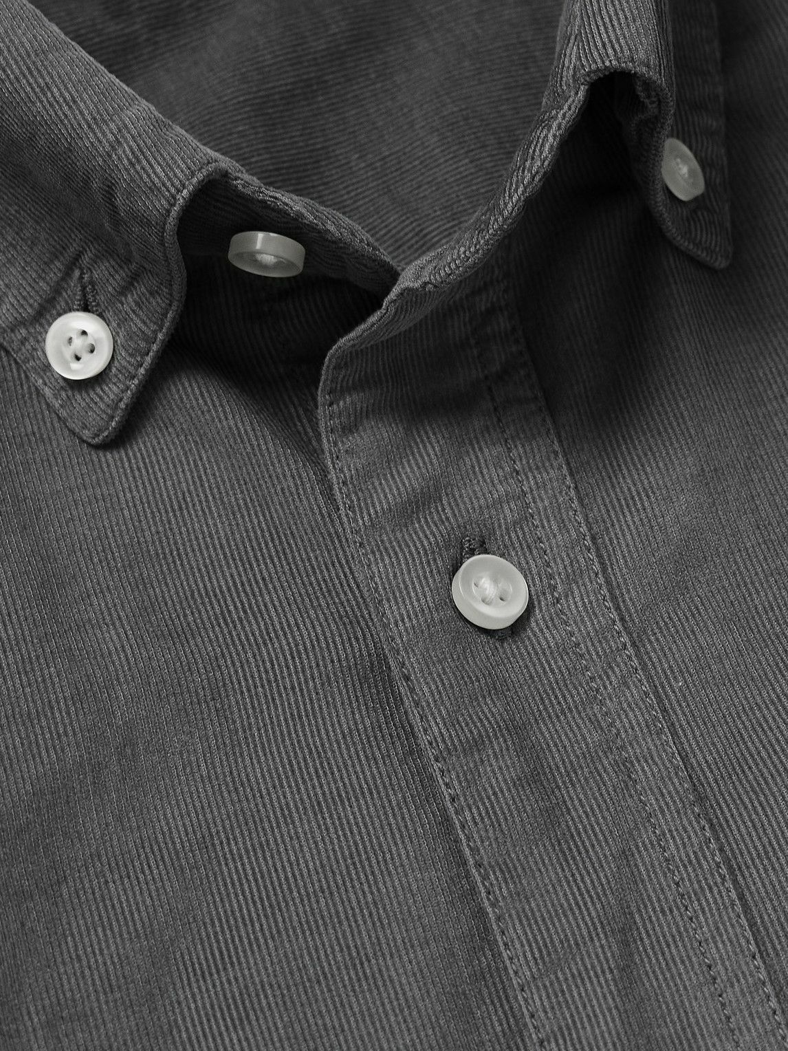 Officine Générale - Arsene Cotton-Blend Corduroy Shirt - Gray Officine ...