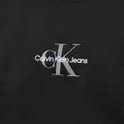 Calvin Klein Men's Monogram Logo Crew Sweat in Black