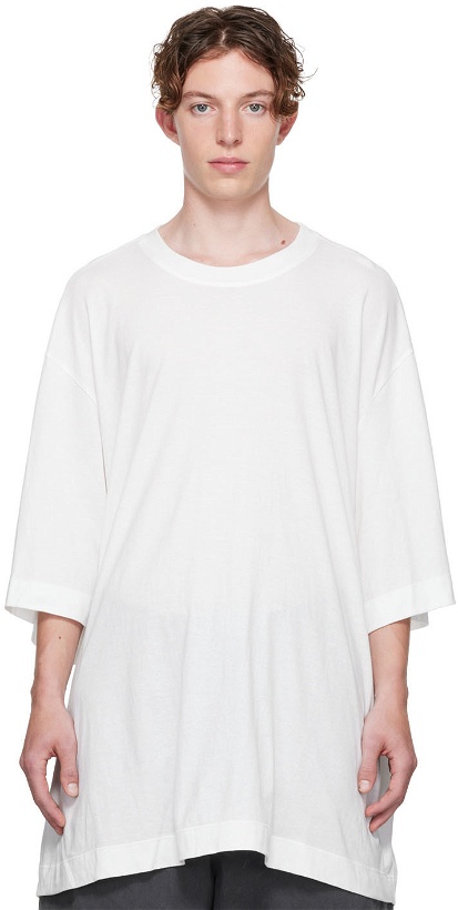 Photo: Hed Mayner White Cotton T-Shirt