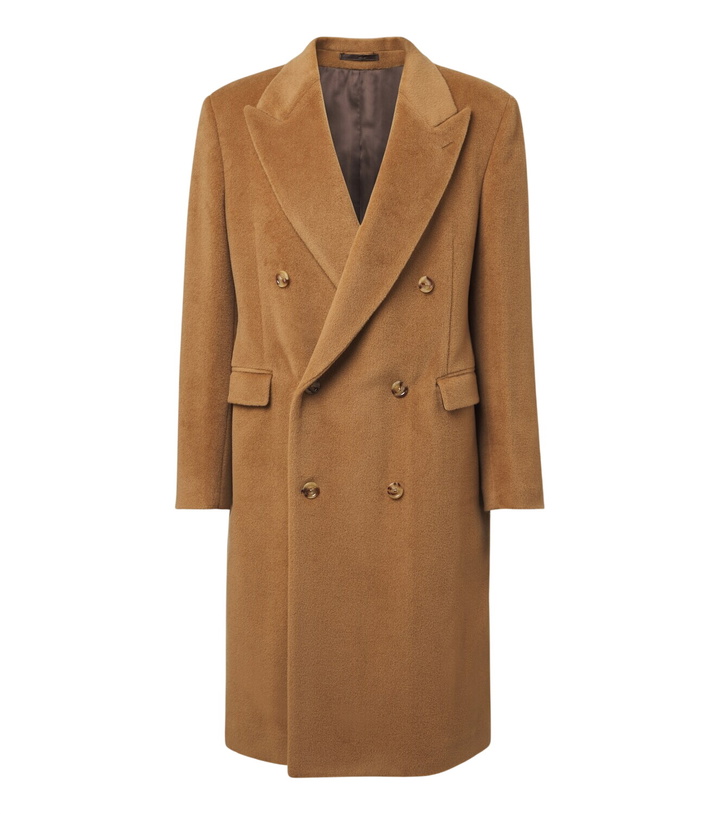 Photo: Lardini Double-breasted virgin wool coat
