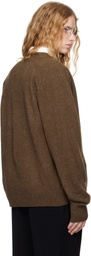 RAINMAKER KYOTO Brown Oneside Raglan Sleeve Cardigan