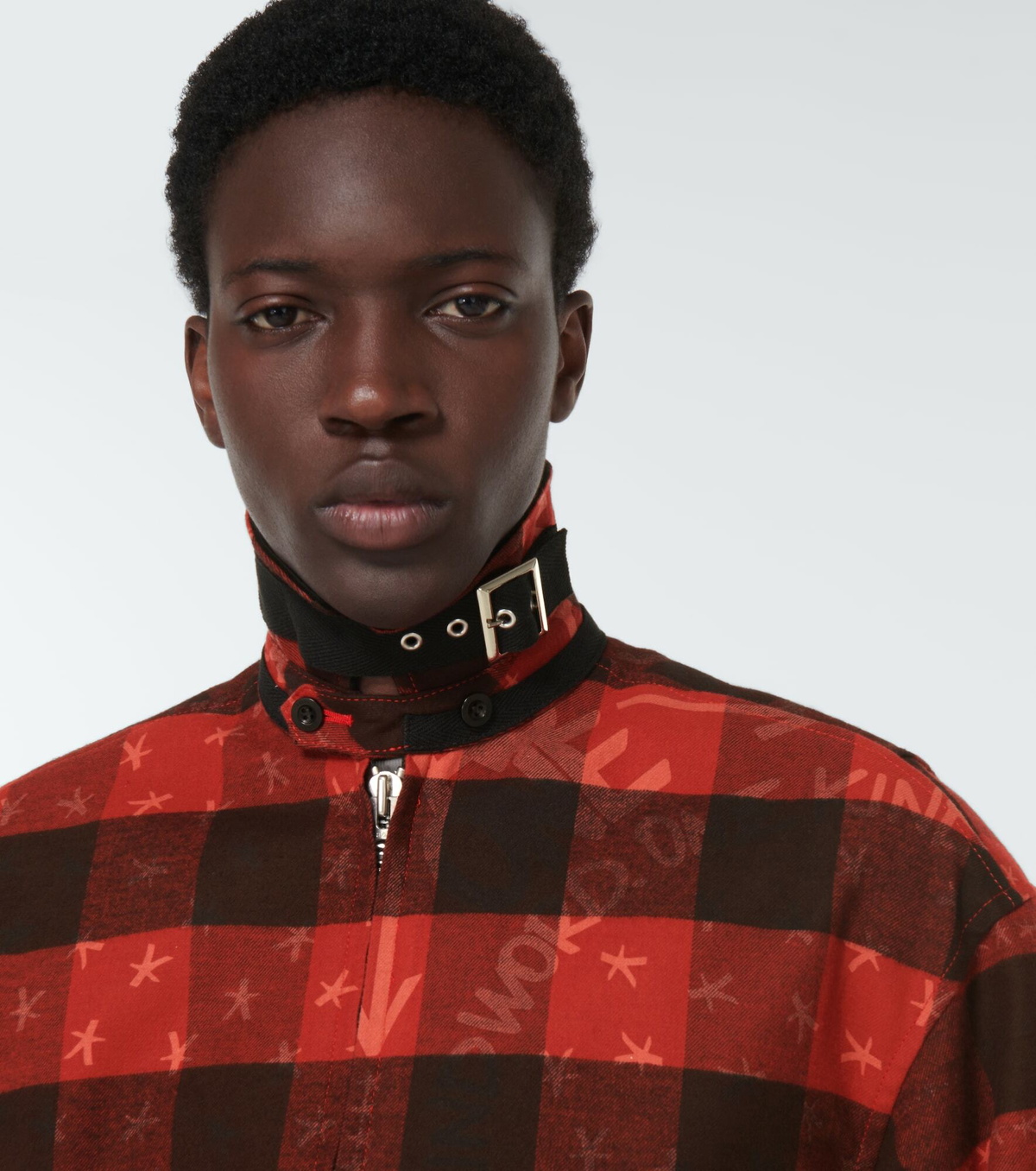 Sacai - x Eric Haze checked cotton blouson jacket Sacai