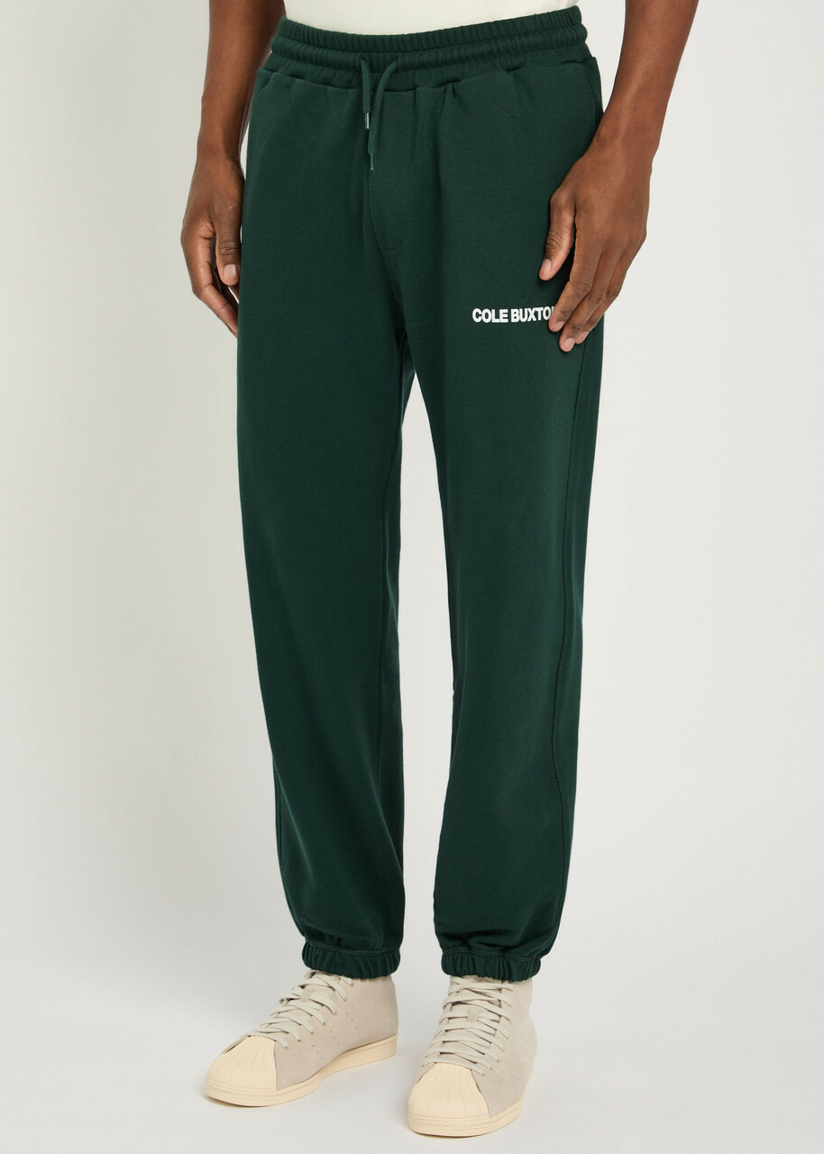 Cole Buxton Logo-print Cotton Sweatpants Green