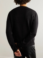 AMIRI - Logo-Embroidered Wool-Blend Sweater - Black